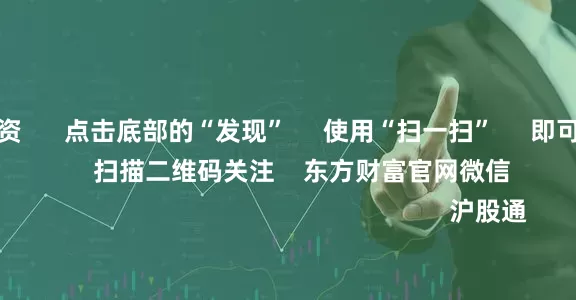 炒股怎么配资      点击底部的“发现”     使用“扫一扫”     即可将网页分享至朋友圈                            扫描二维码关注    东方财富官网微信                                                                        沪股通             深股通